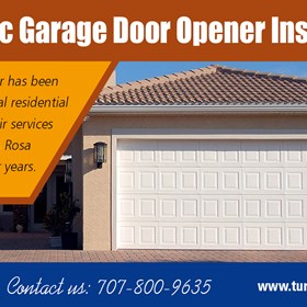 Automatic garage door opener installation: Automatic garage door opener installation